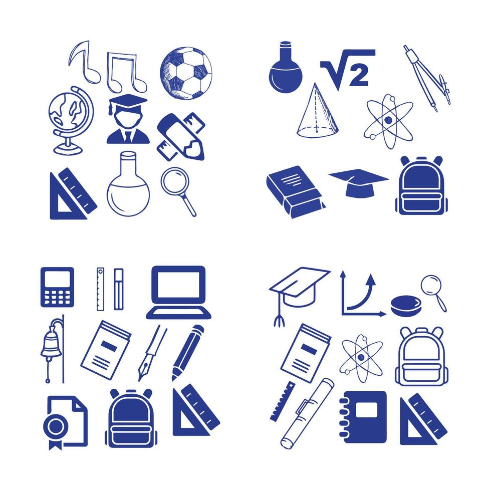 Back to school element icon vector illustration design