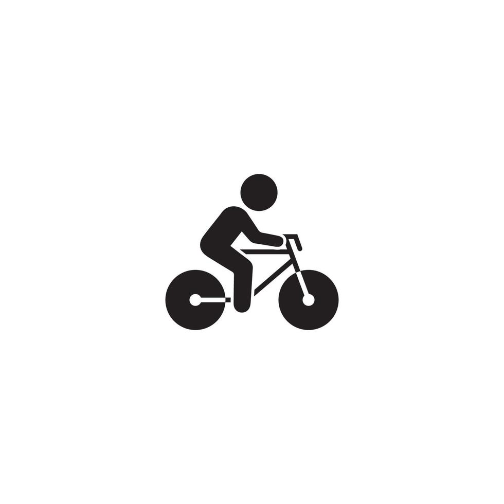 plantilla de diseño de vector de icono de bicicleta