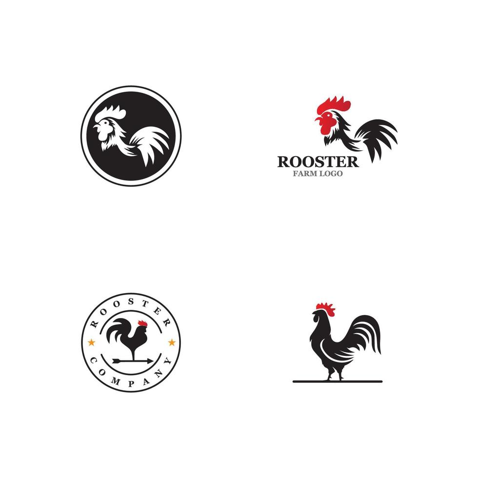Rooster Logo Template vector