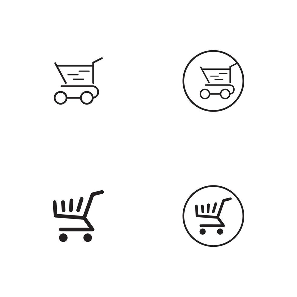 Shop, store basket vector icon Template