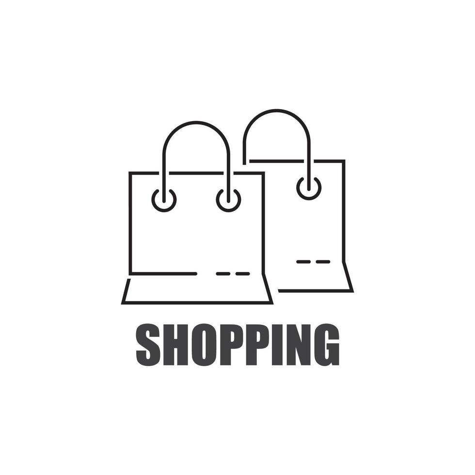 Shoping bag  icon vector