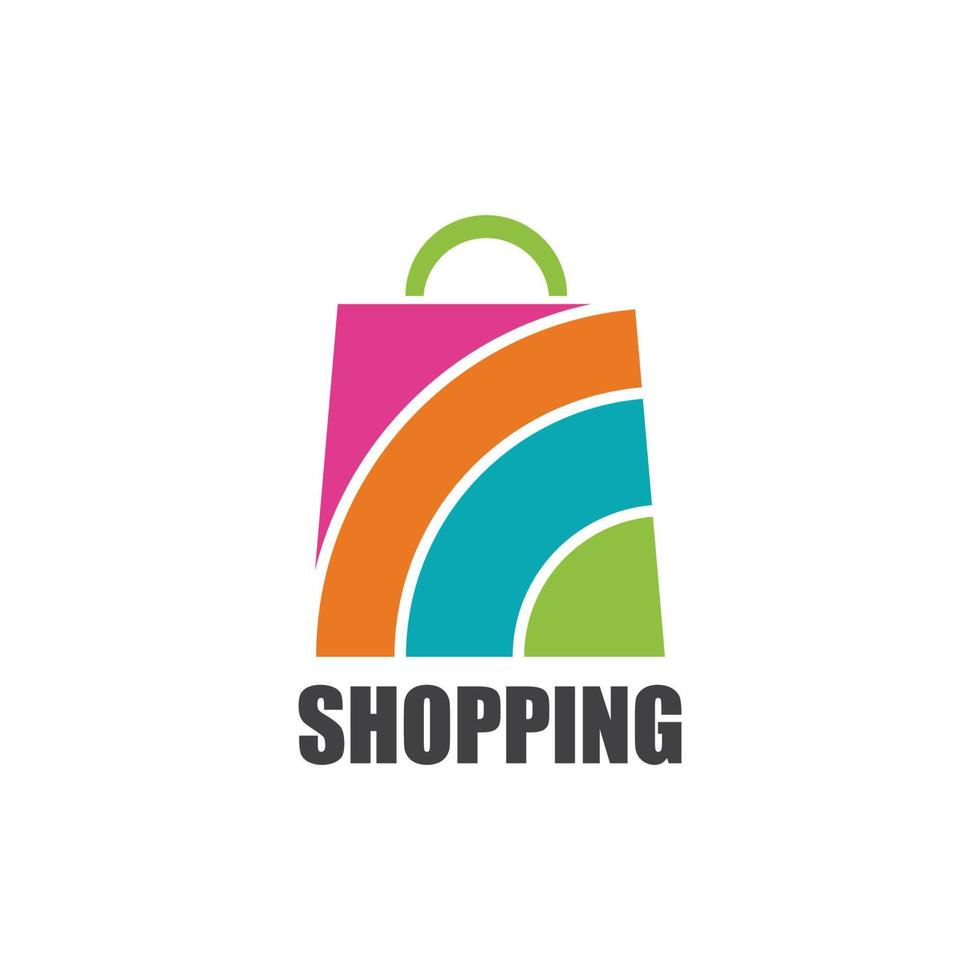 Shoping bag  icon vector