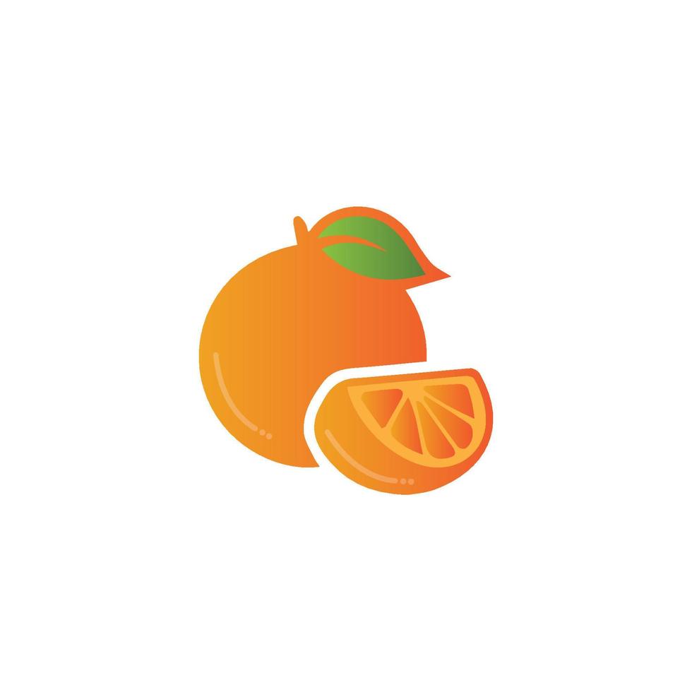 diseño de logotipo naranja vector