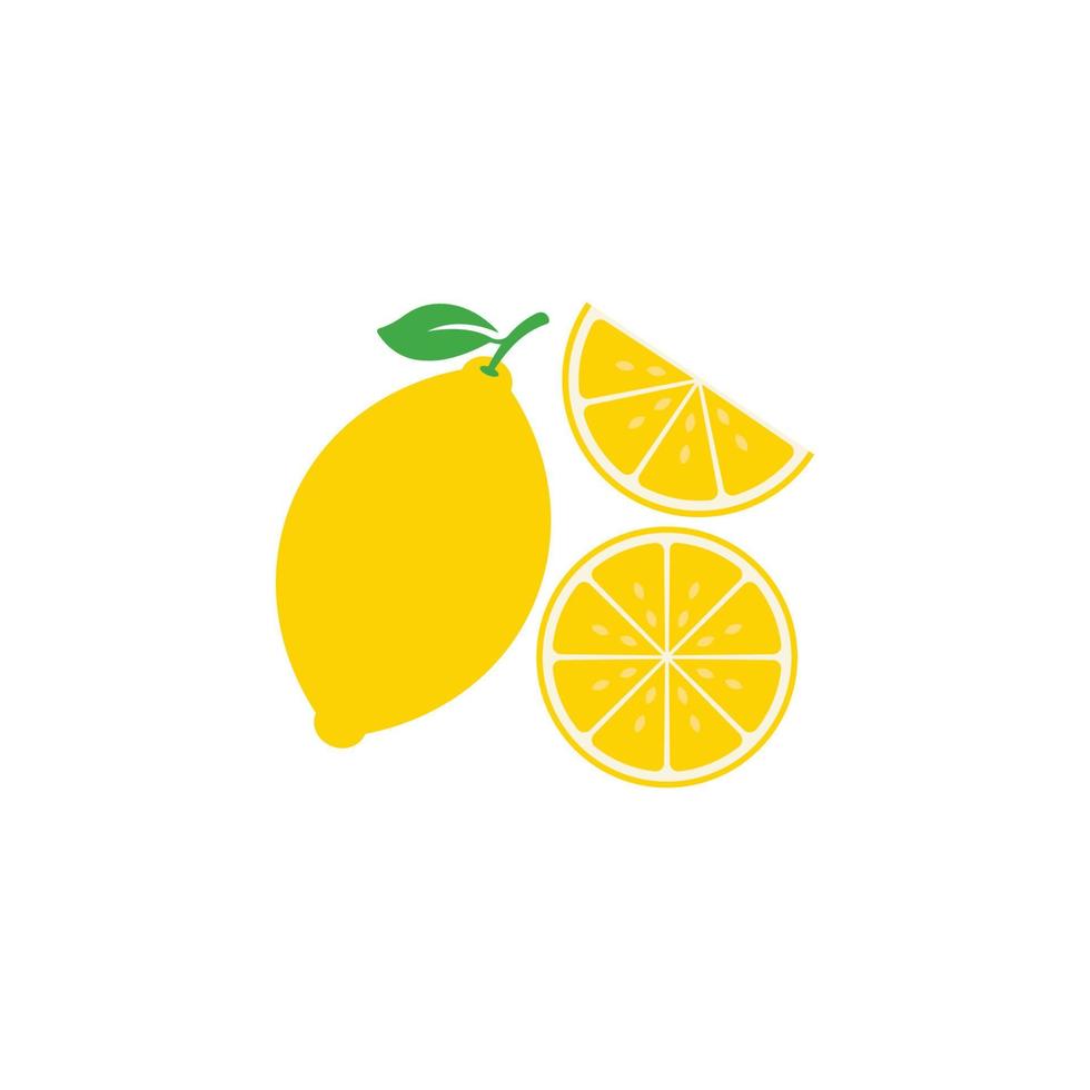 Fresh Lemon icon vector illustration design