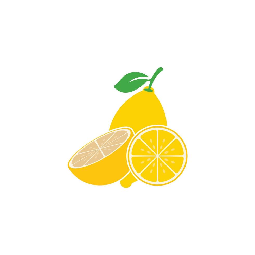 Fresh Lemon icon vector illustration design
