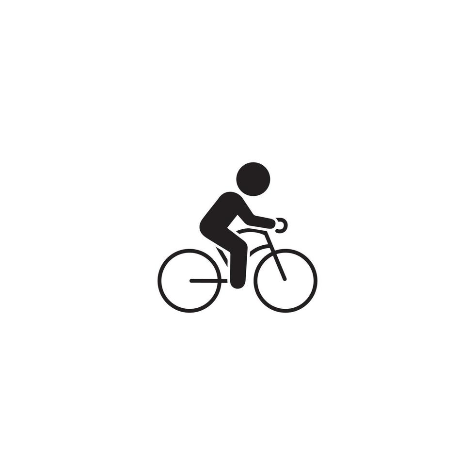 plantilla de diseño de vector de icono de bicicleta