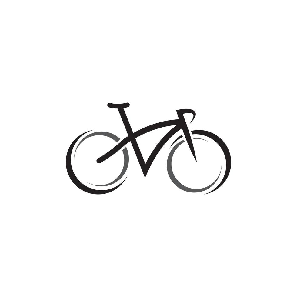 plantilla de diseño de vector de icono de bicicleta