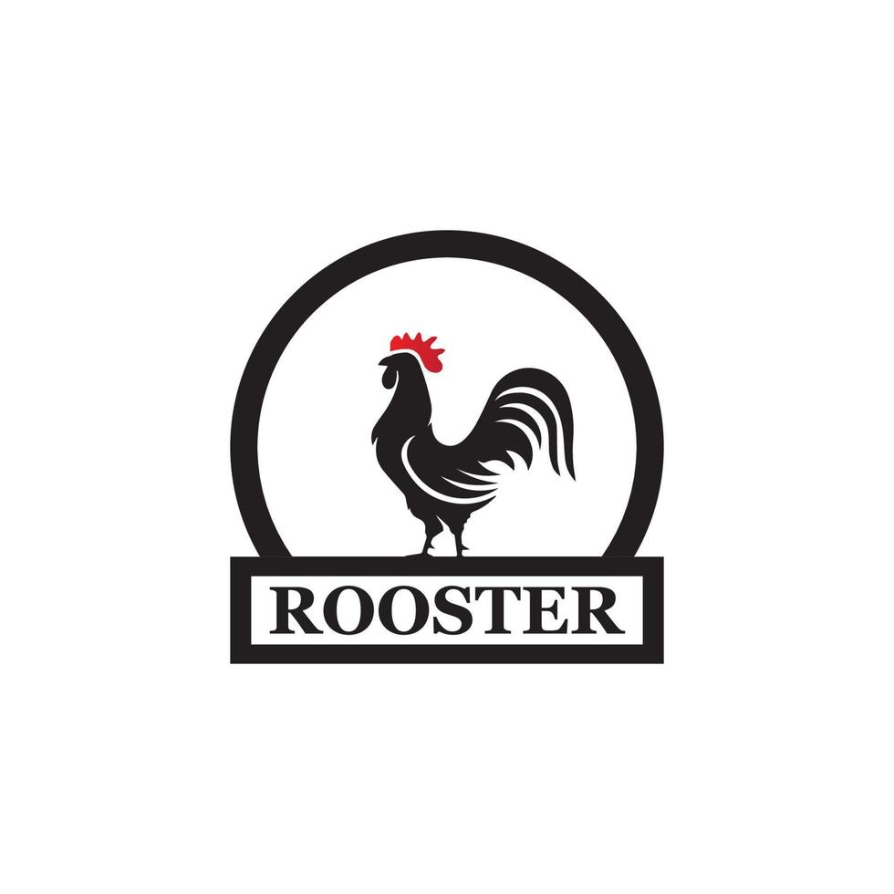 Rooster Logo Template vector