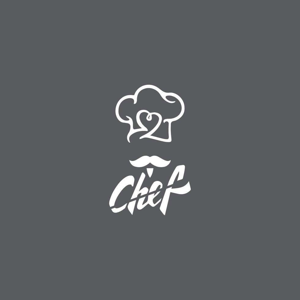 Hat chef logo template vector icon  illustration