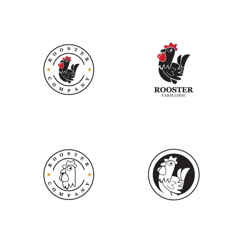 Rooster Logo Template vector