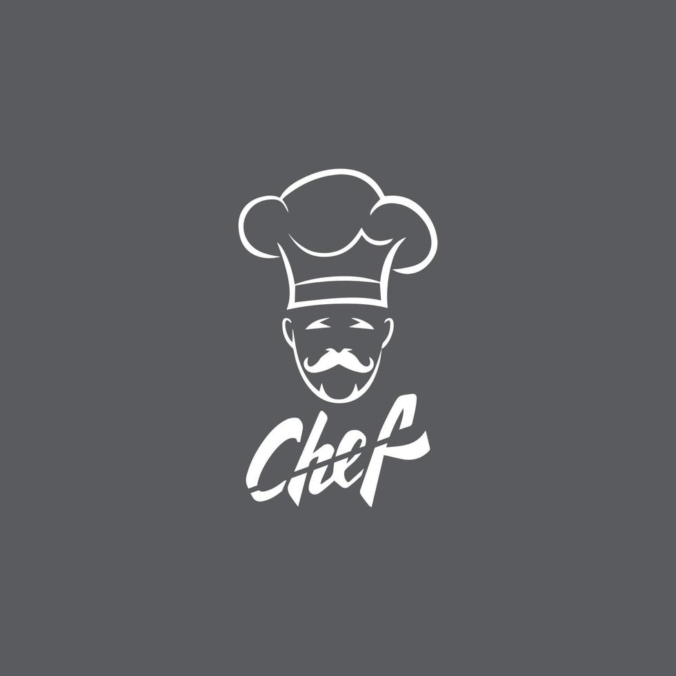 Hat chef logo template vector icon  illustration