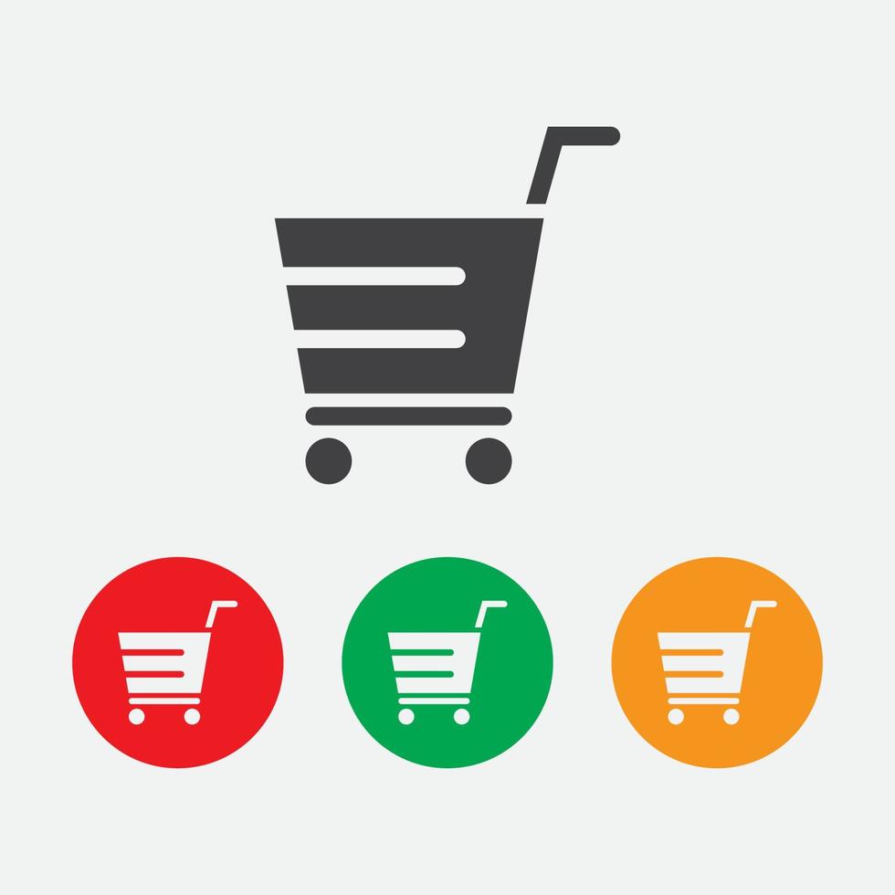 Shop, store basket vector icon Template