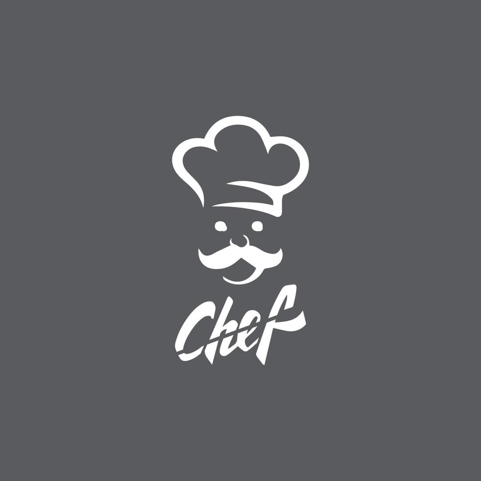 Hat chef logo template vector icon  illustration