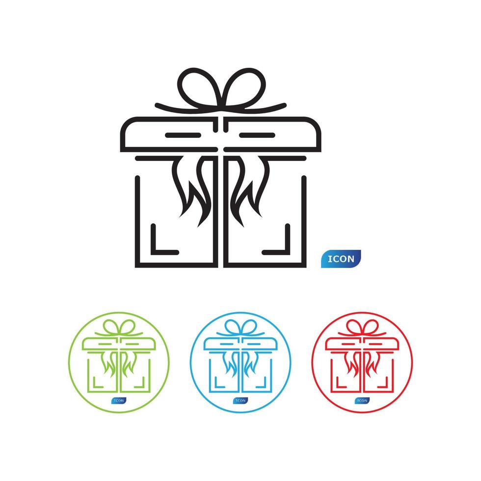 Gift Box Icon Vector