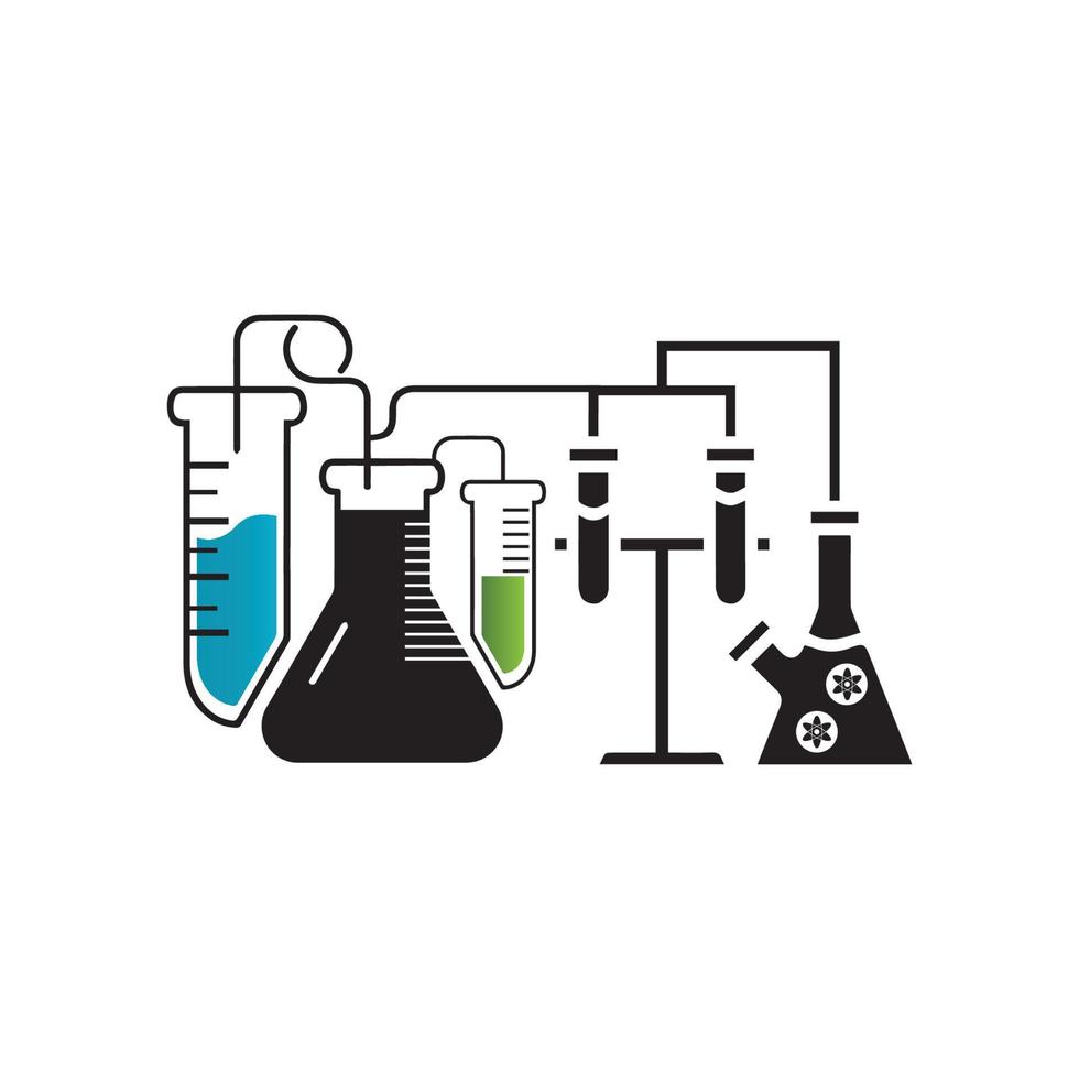 Medical Test tube Icon Vector Illustration.