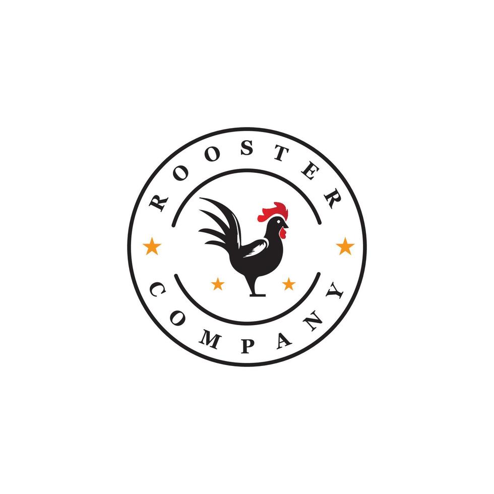 Rooster Logo Template vector