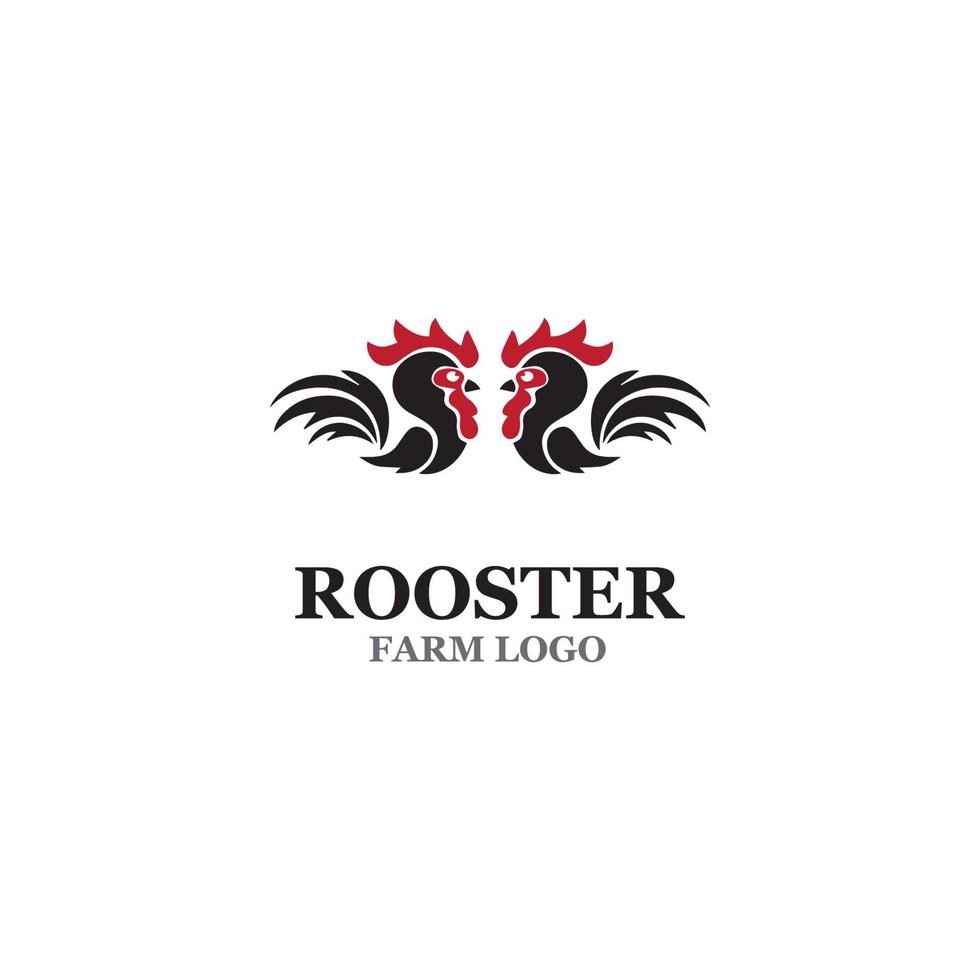 Rooster Logo Template vector