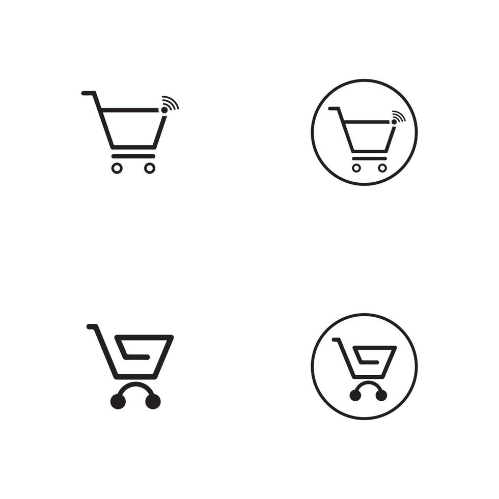 Shop, store basket vector icon Template