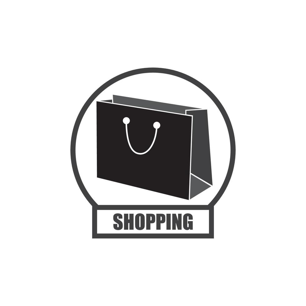 icono de bolsa de compras vector