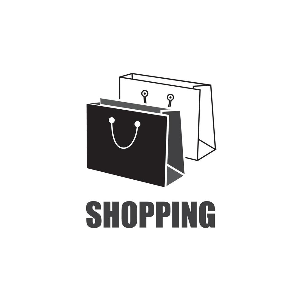 icono de bolsa de compras vector