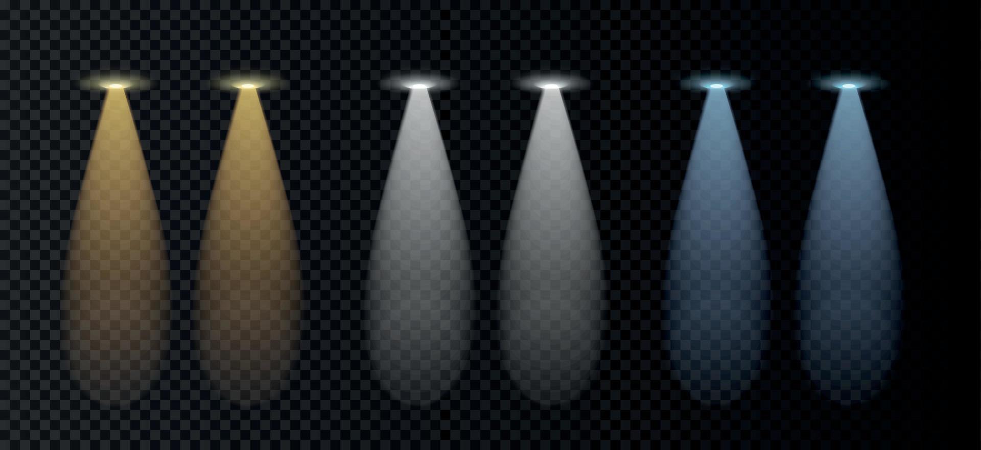 Car Lights Set vector