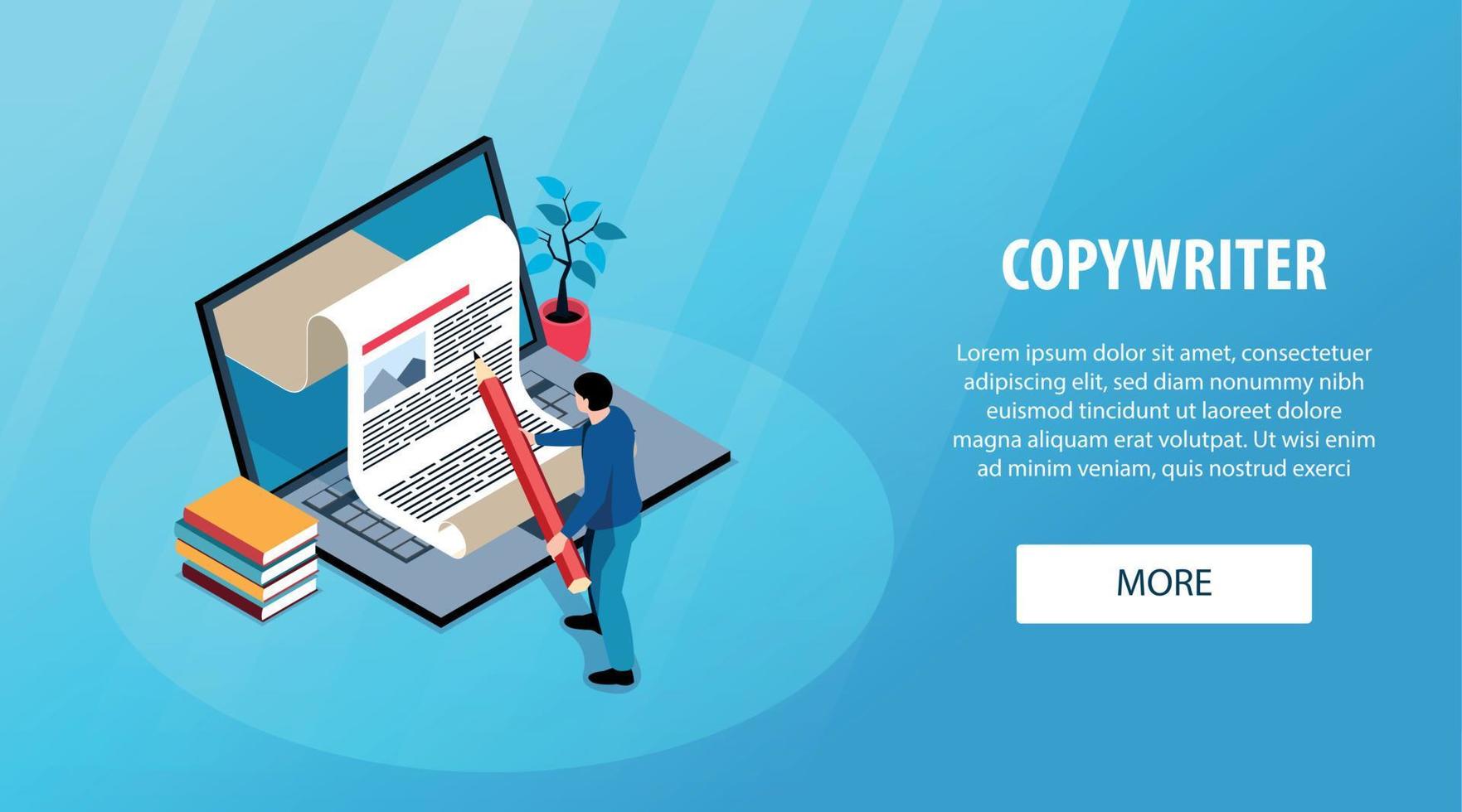 Isometric Journalist Banner 8441439 Vector Art at Vecteezy
