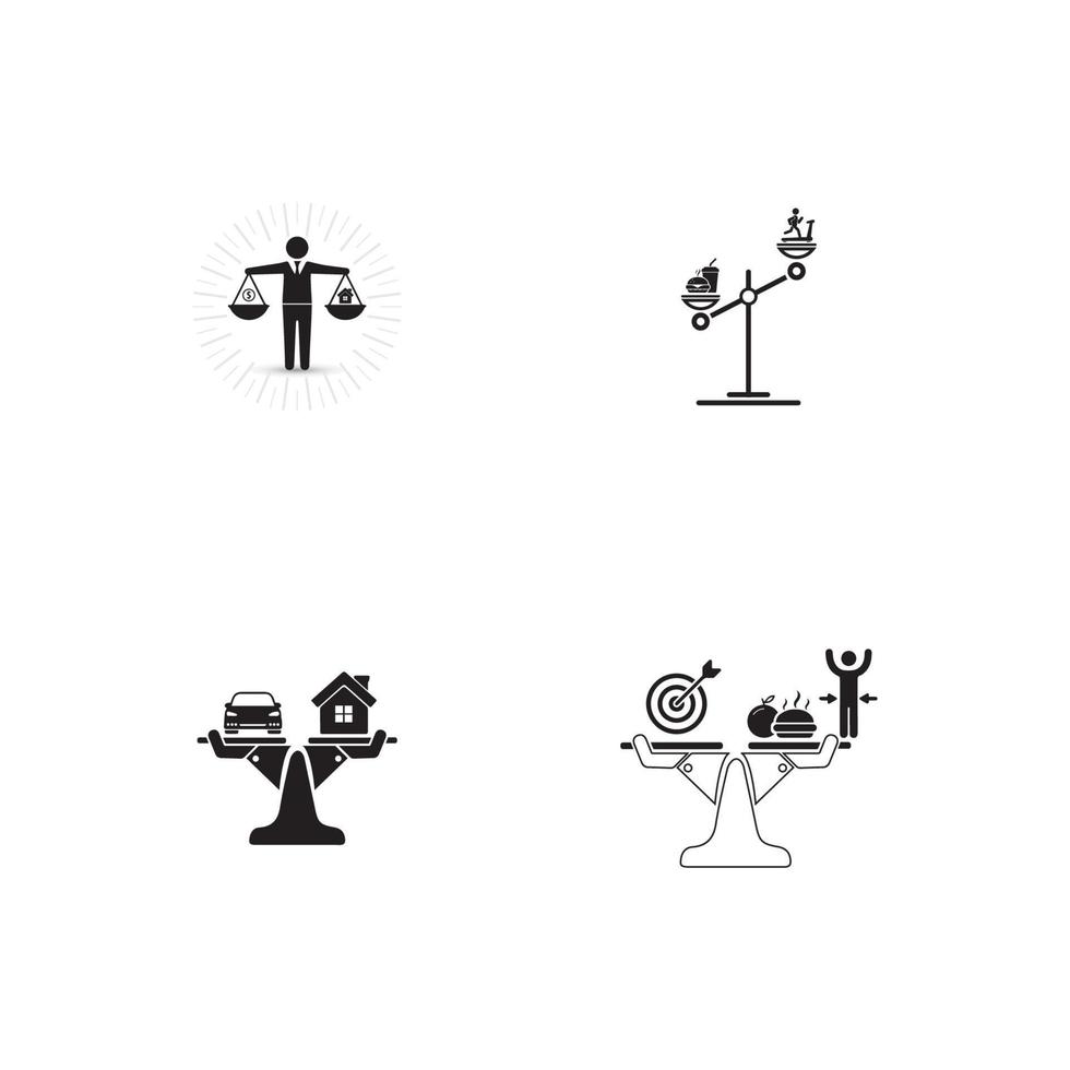 Scale icon vector design template