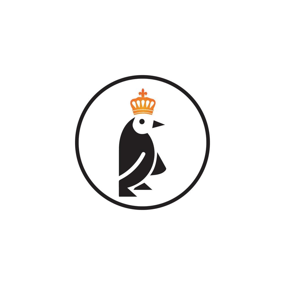 diseño de plantilla de logotipo de pingüino vector