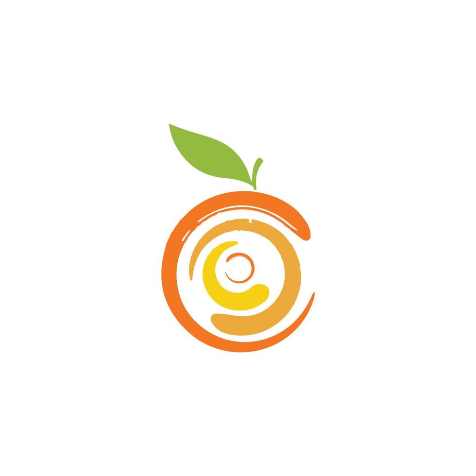 Orange logo design vector