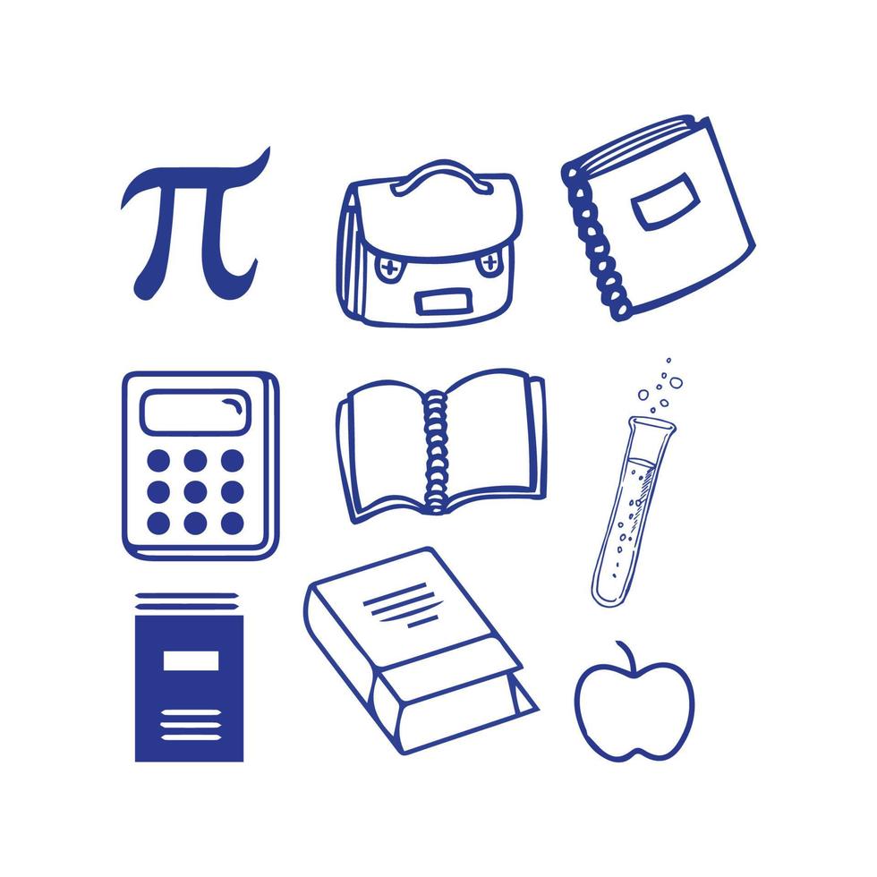 Back to school element icon vector illustration design