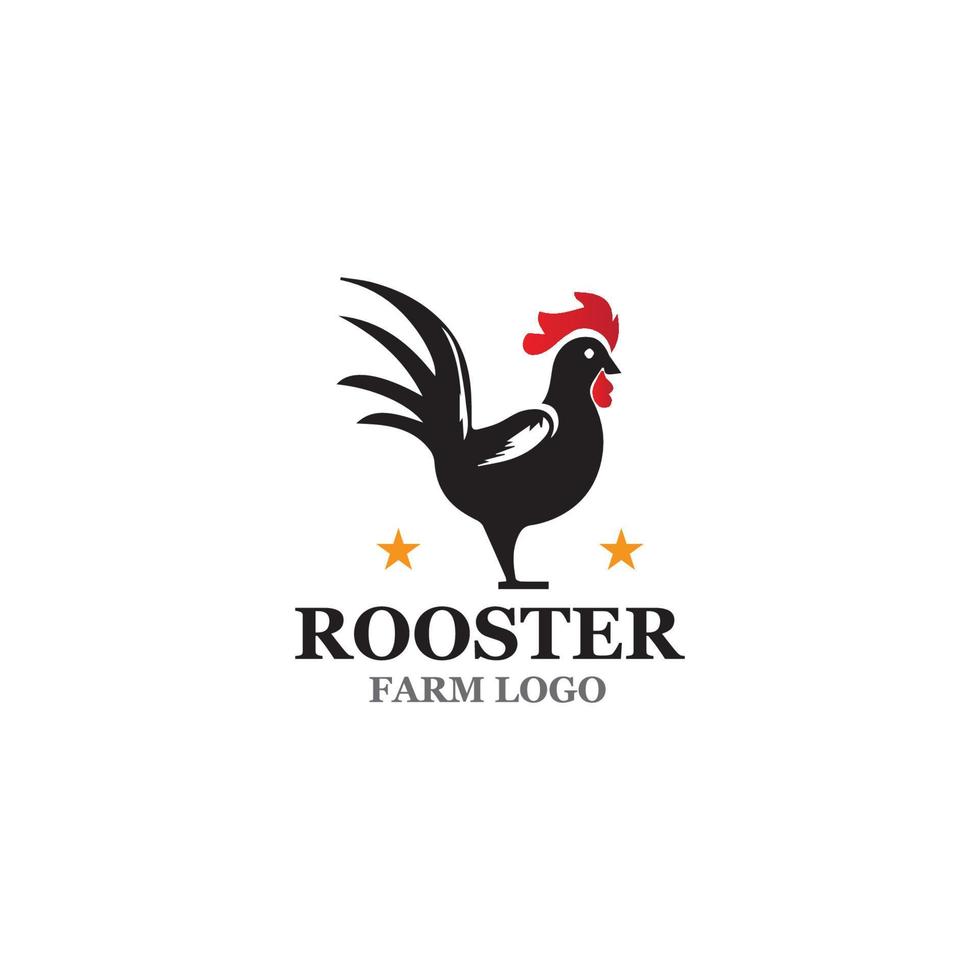 Rooster Logo Template vector