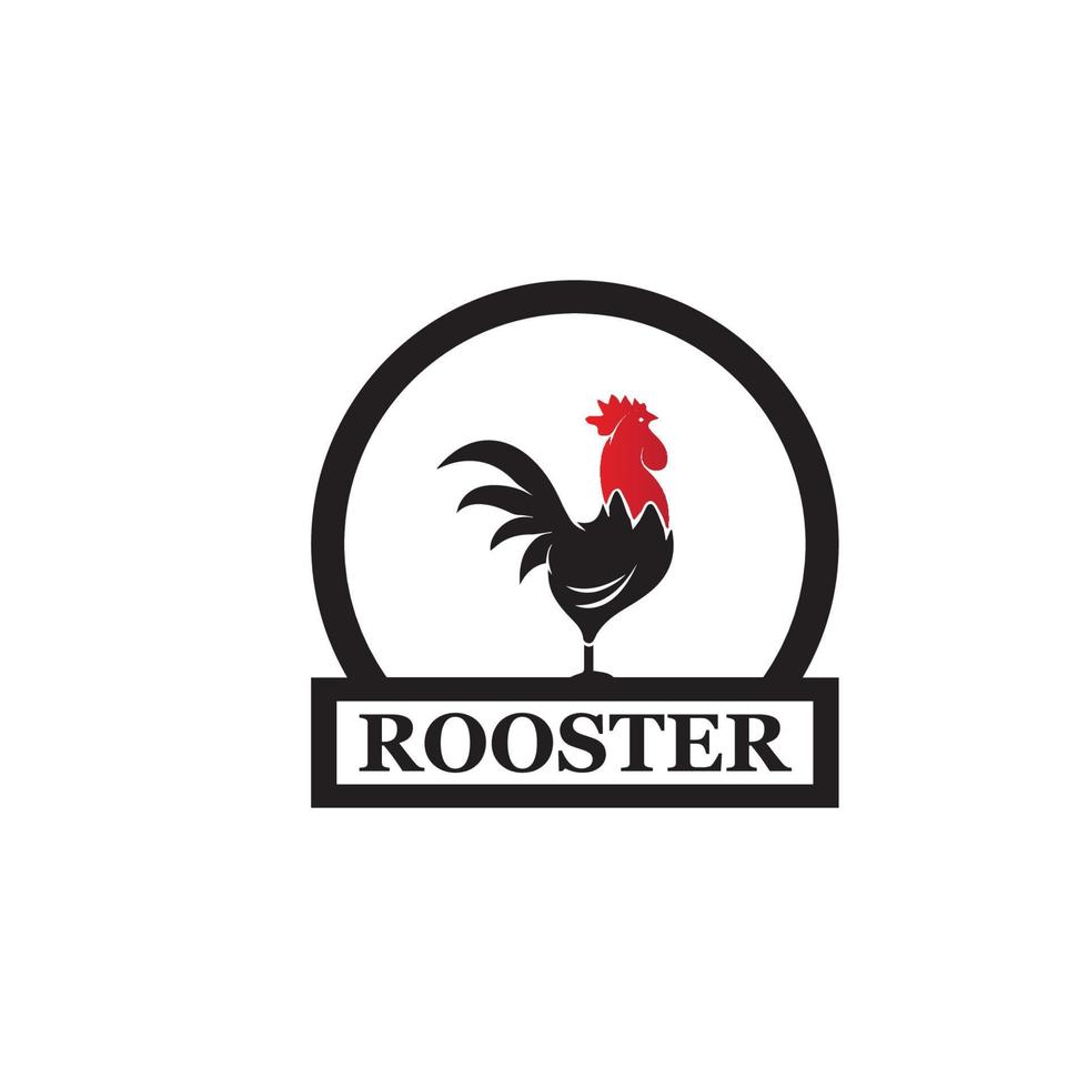 Rooster Logo Template vector