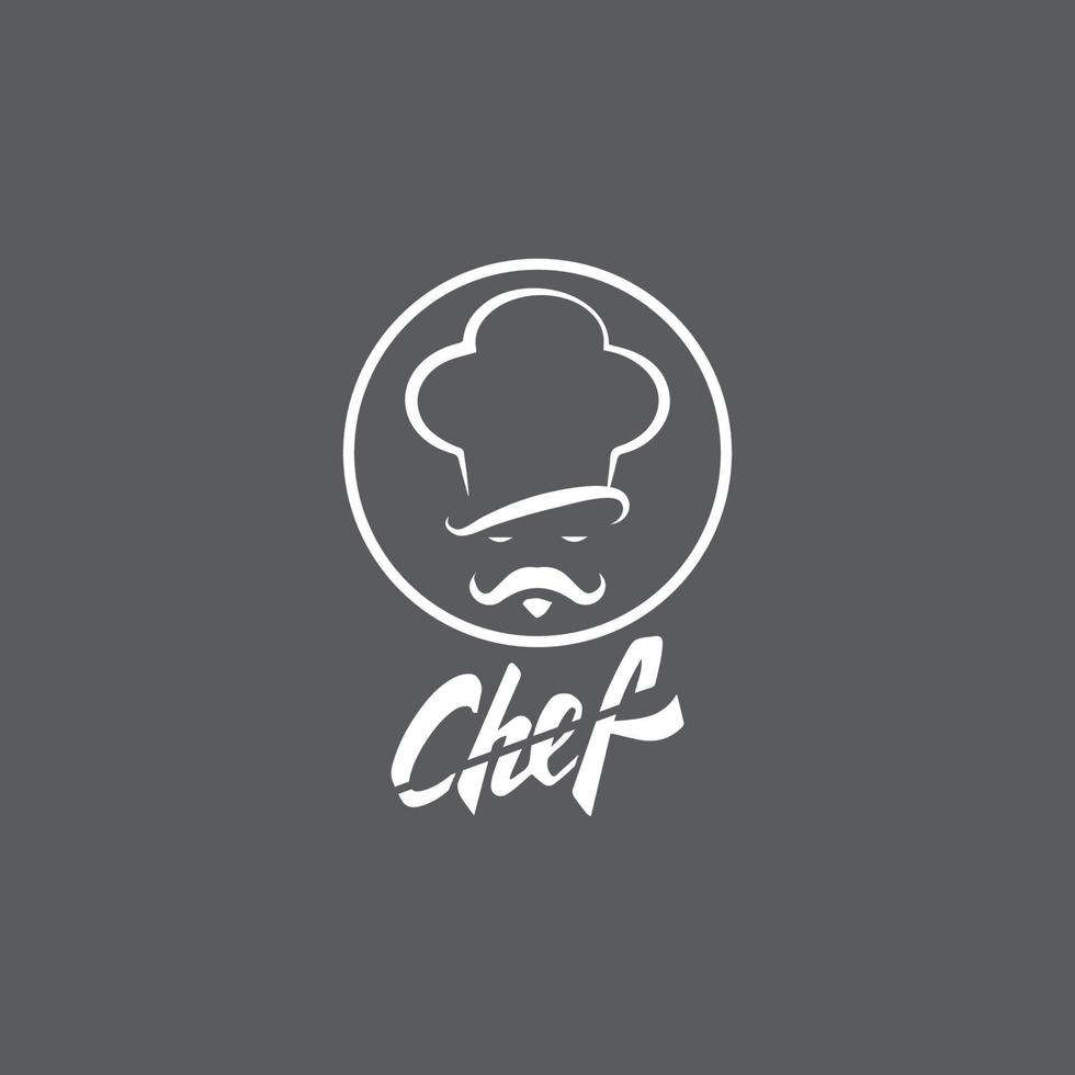 sombrero chef logo plantilla vector icono ilustración