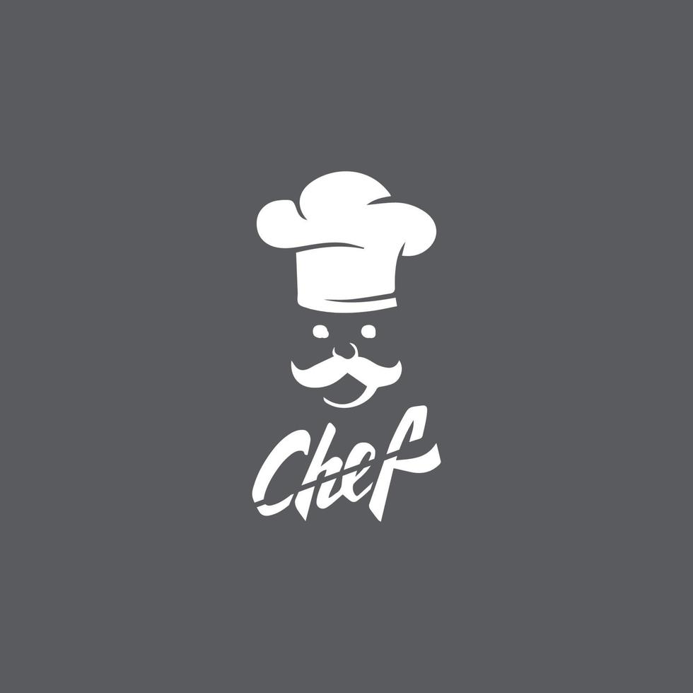 Hat chef logo template vector icon  illustration