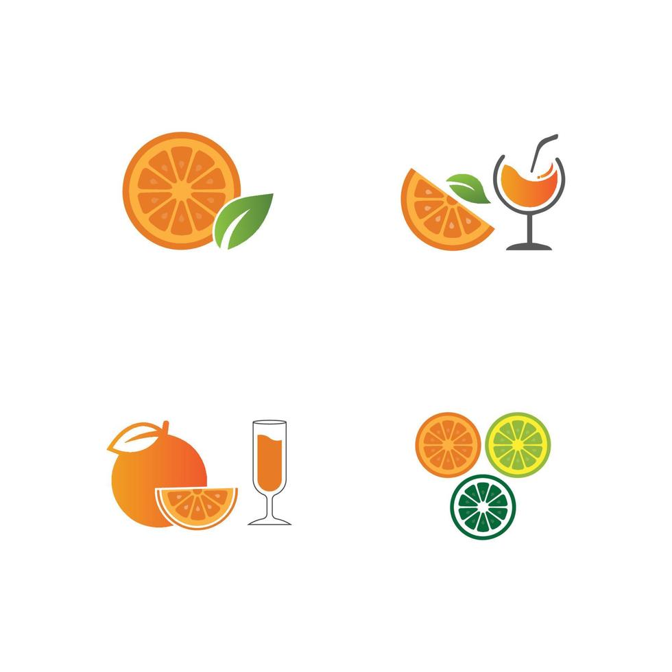 Orange logo design vector