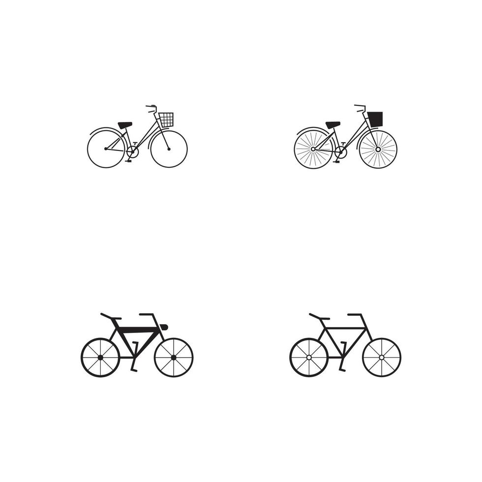 plantilla de diseño de vector de icono de bicicleta