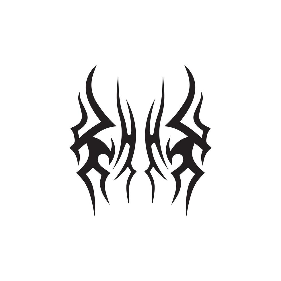 tribal tattoo icon vector illustration design
