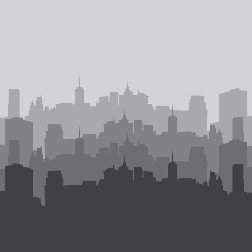 City skyline background vector illustration