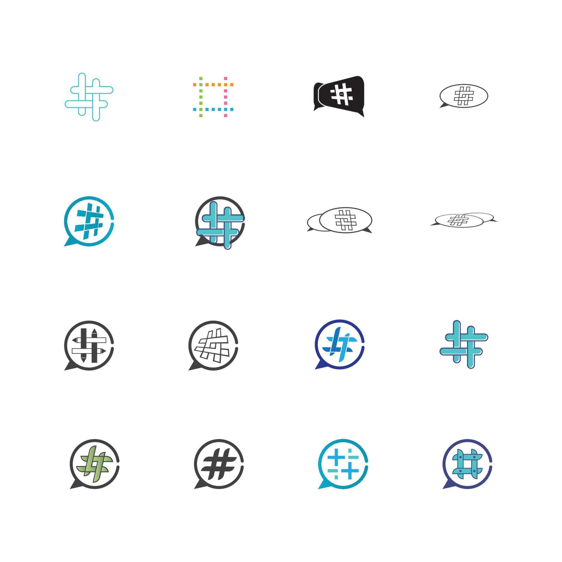 Hashtag symbol creative design template 8441673 Vector Art at Vecteezy