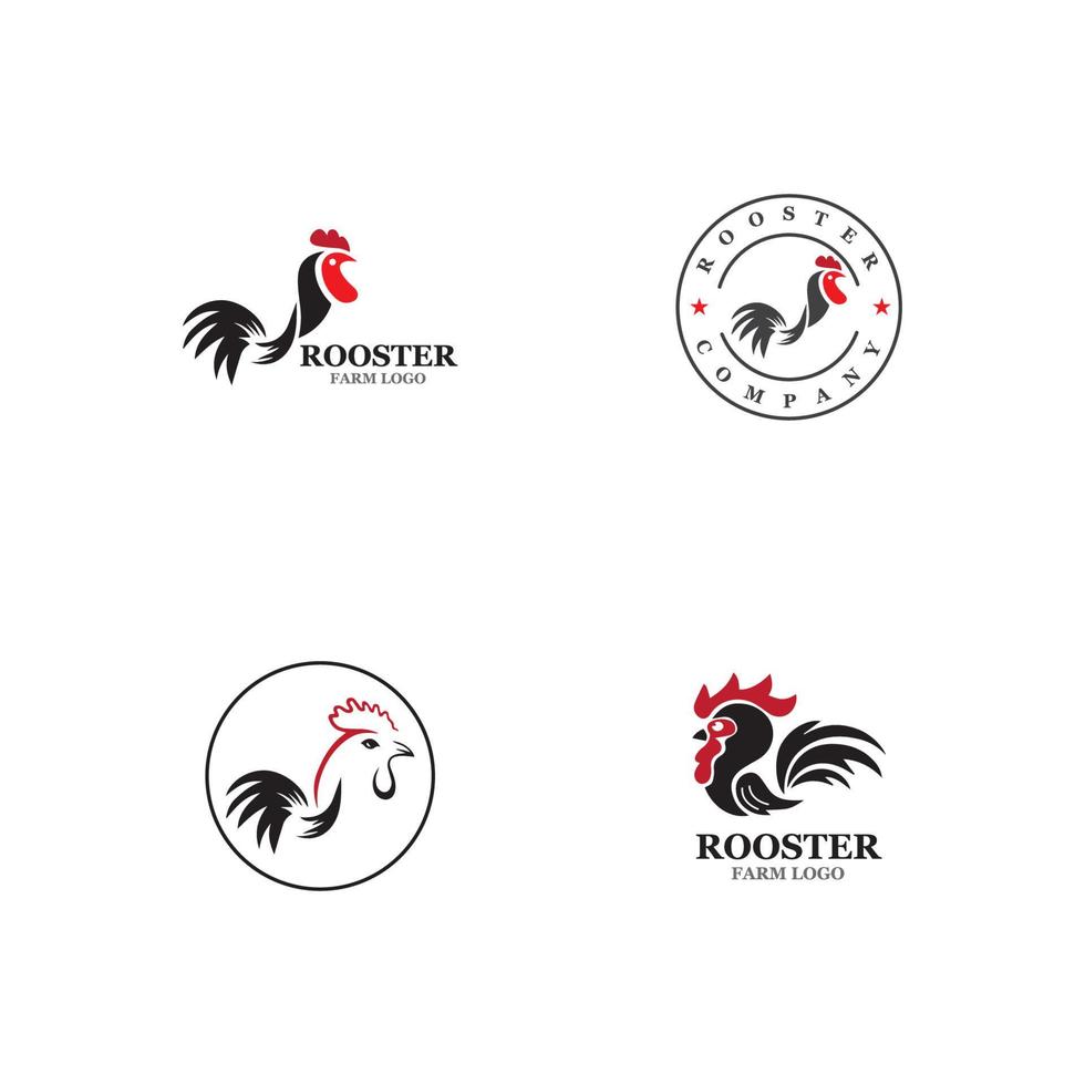 Rooster Logo Template vector
