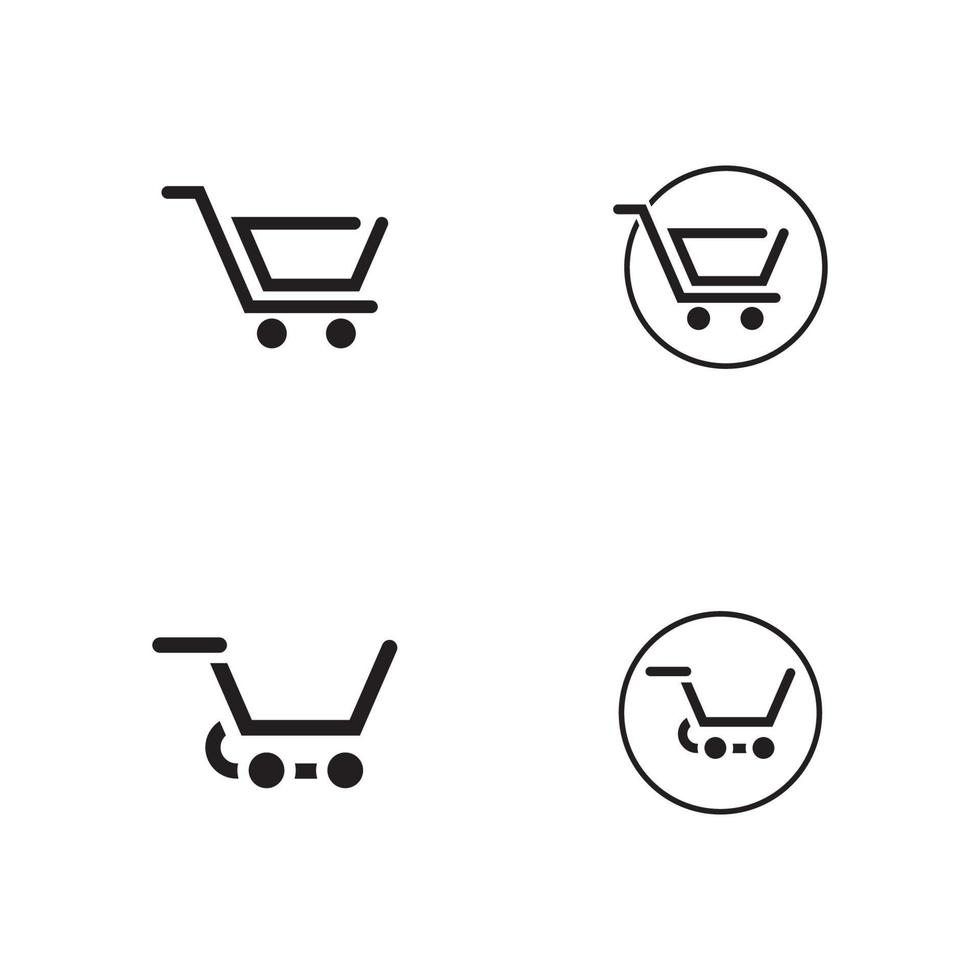 Shop, store basket vector icon Template