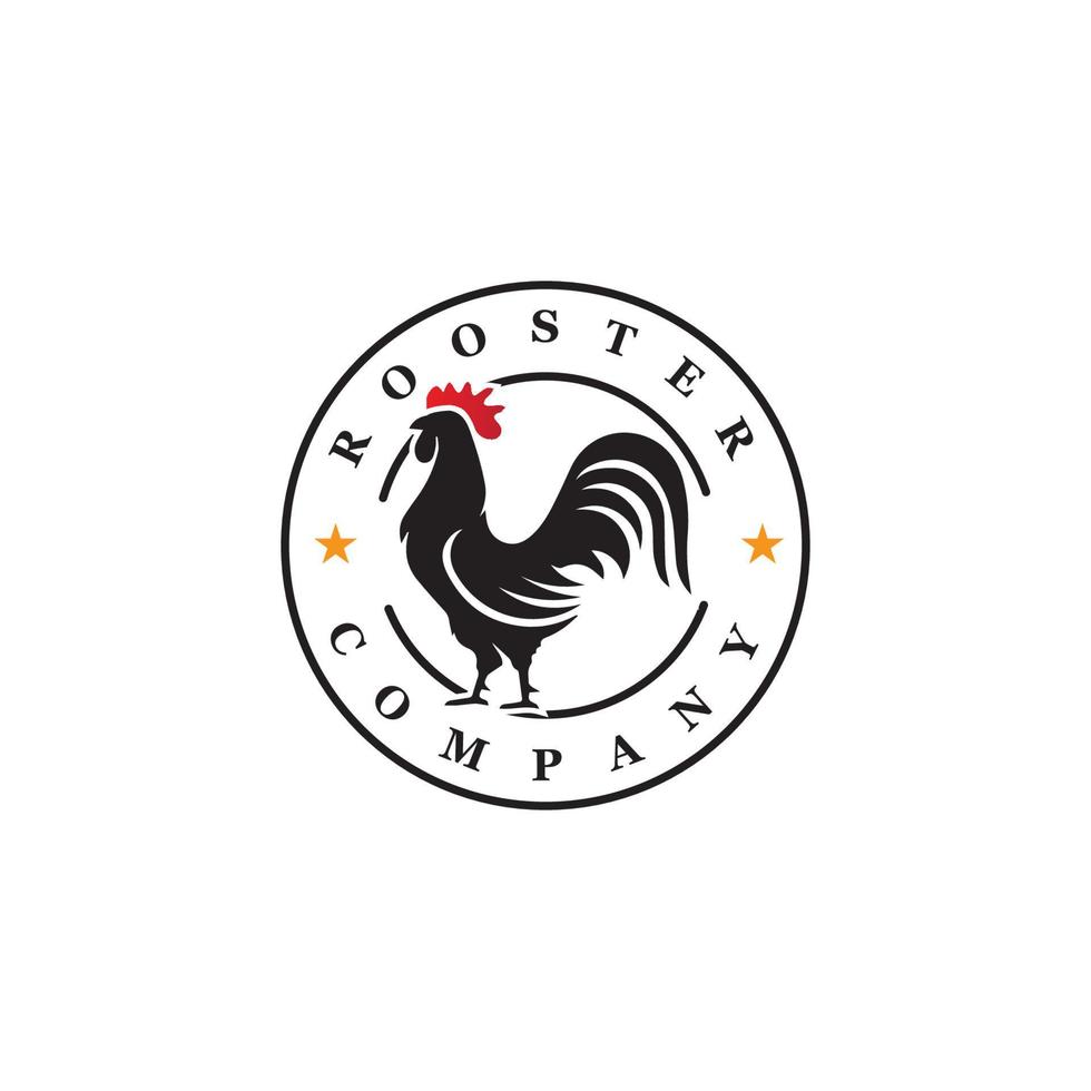 Rooster Logo Template vector
