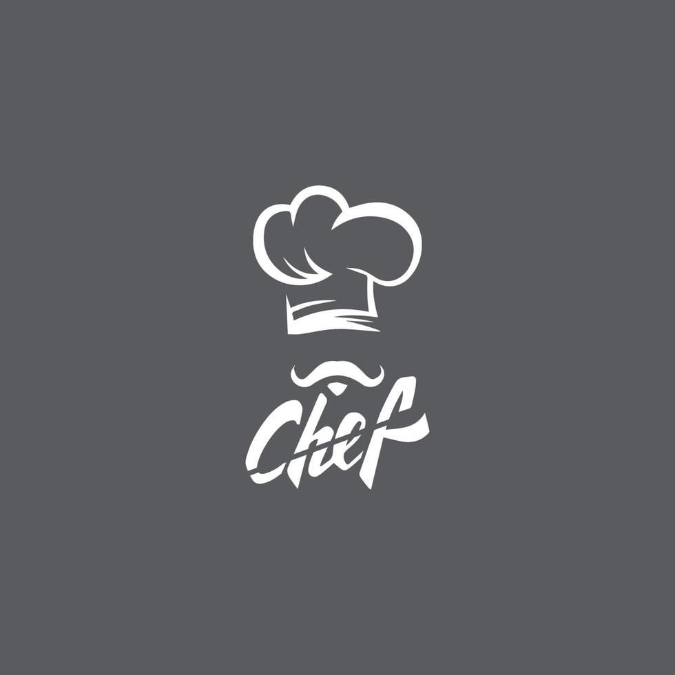 Hat chef logo template vector icon  illustration