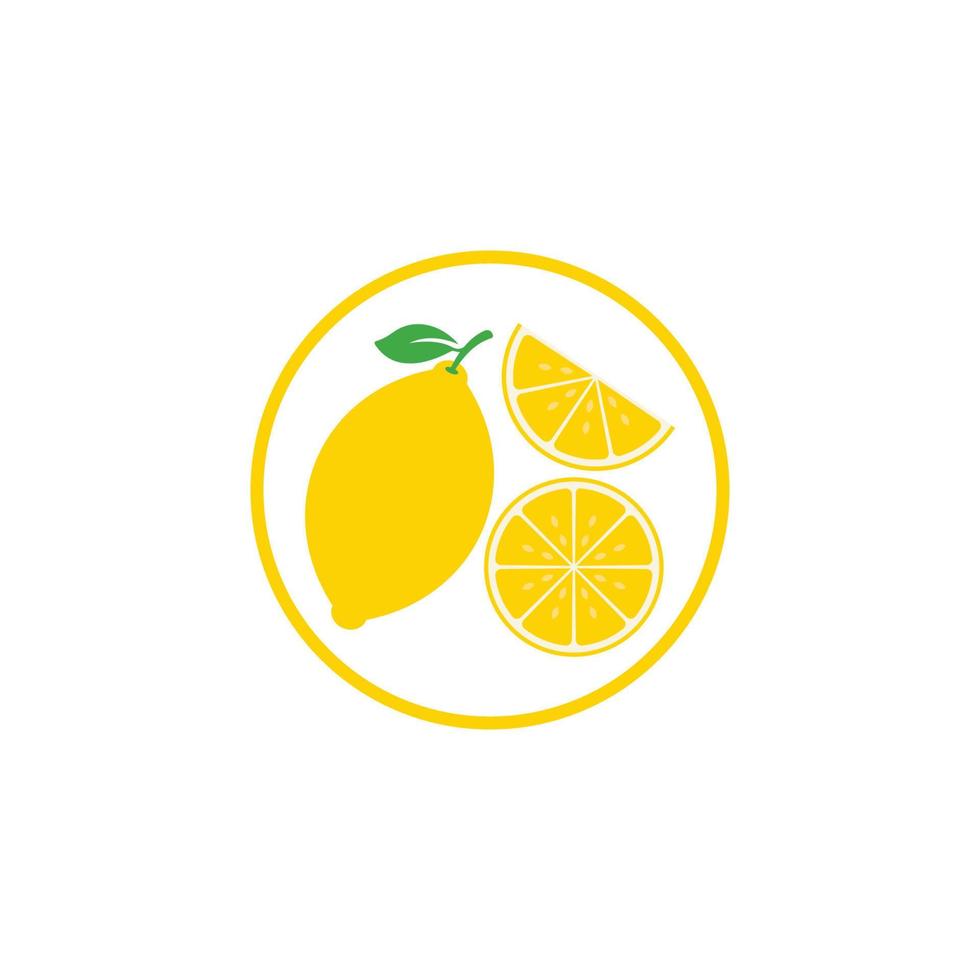 Fresh Lemon icon vector illustration design