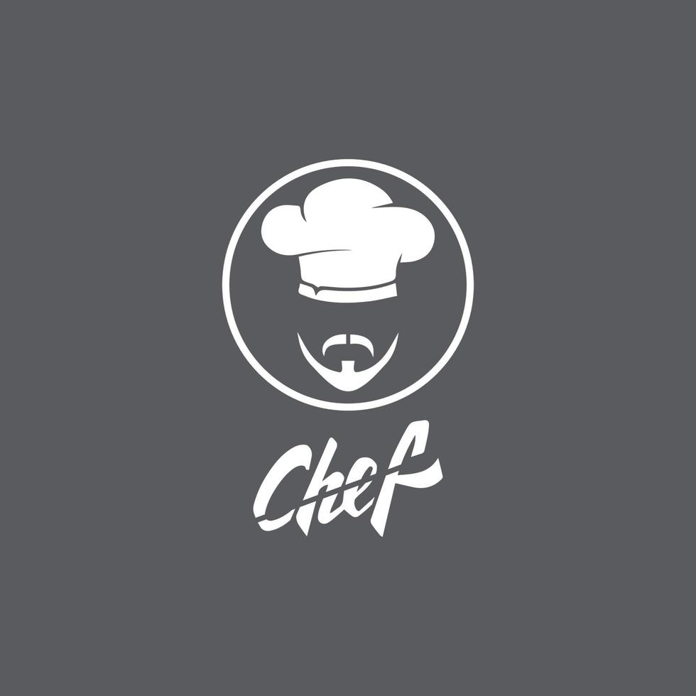 Hat chef logo template vector icon  illustration