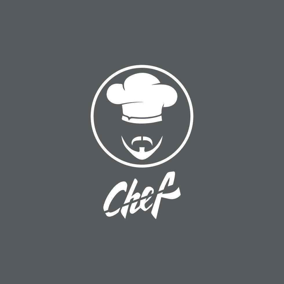 sombrero chef logo plantilla vector icono ilustración