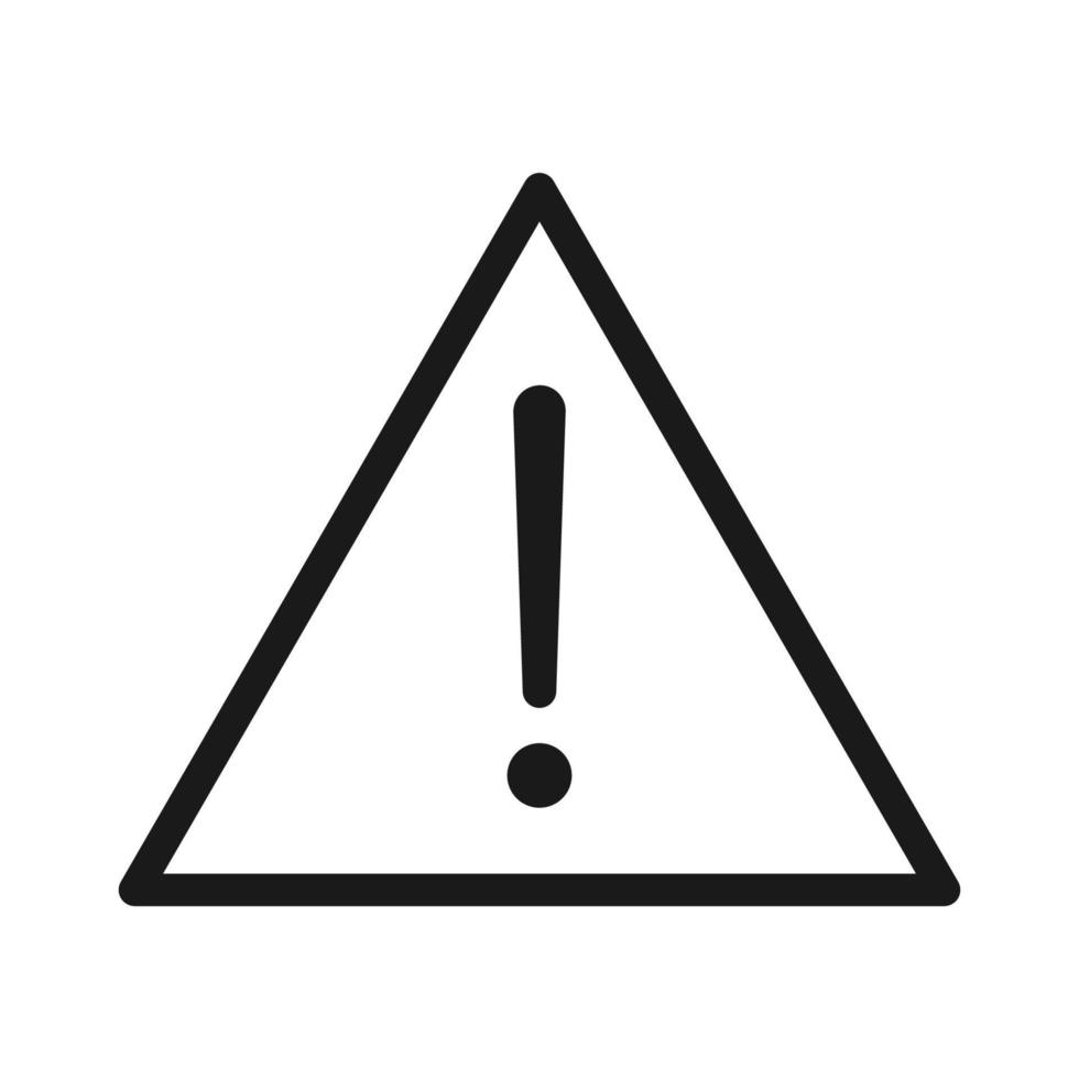 señal de advertencia. exclamación, vector de icono de alerta en diseño moderno