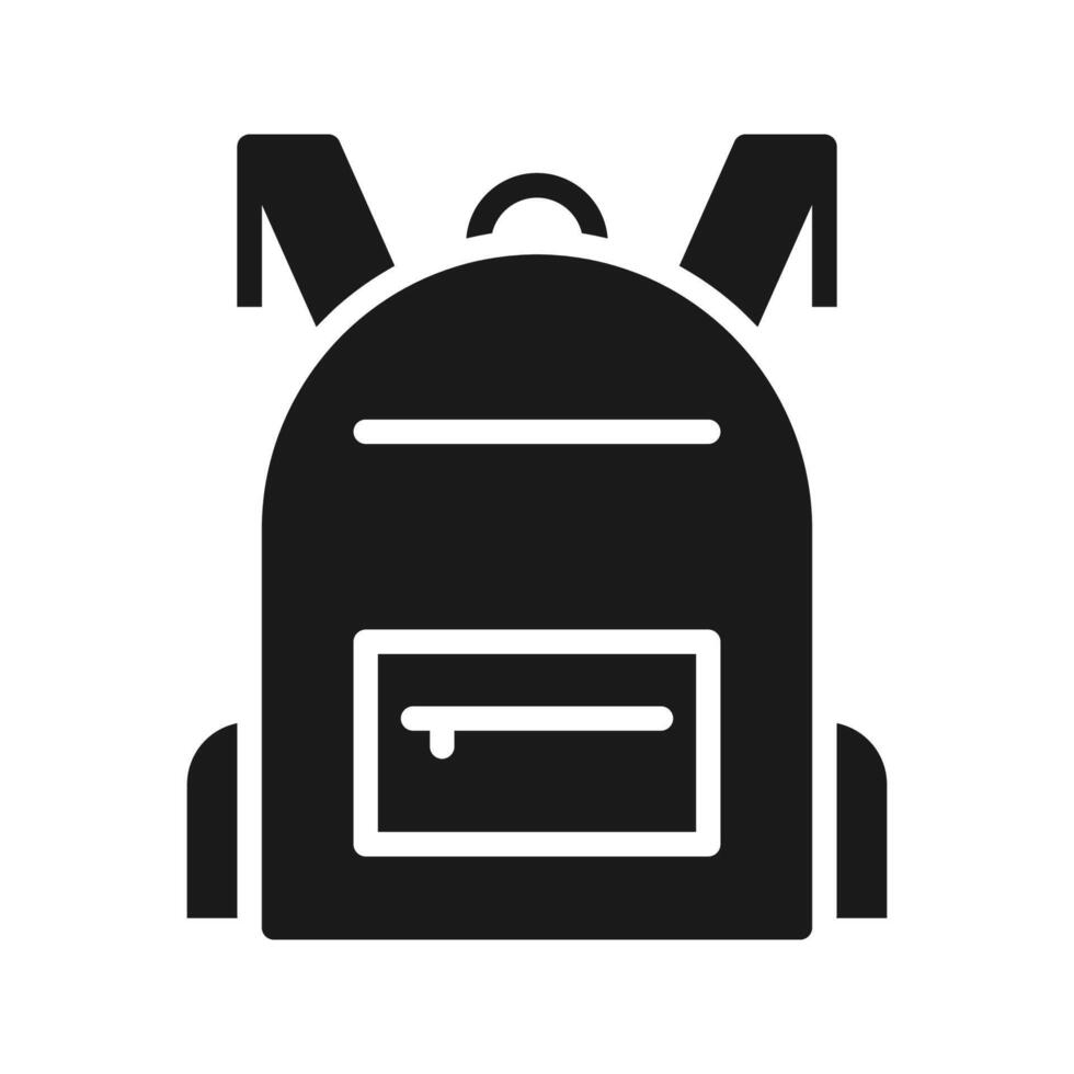 Backpack icon vector. Flat style. vector