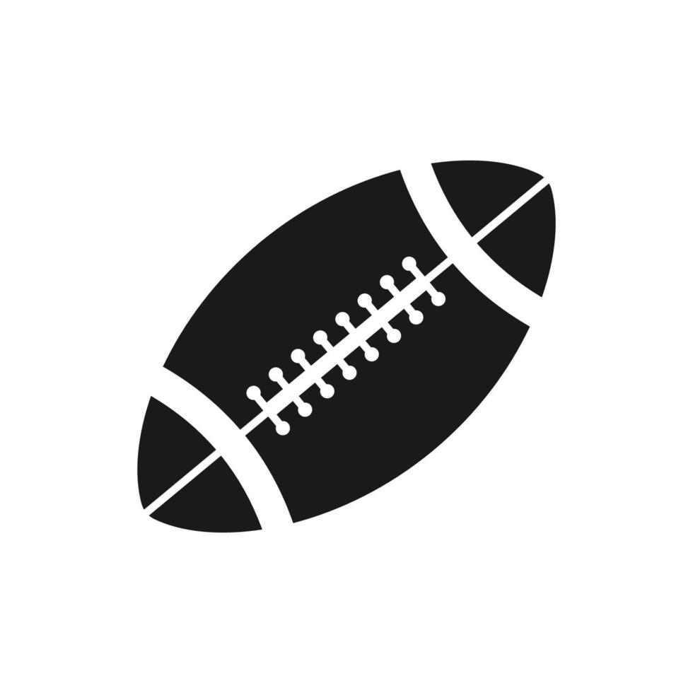 color de vector de icono de rugby de fútbol americano editable aislado sobre fondo en blanco