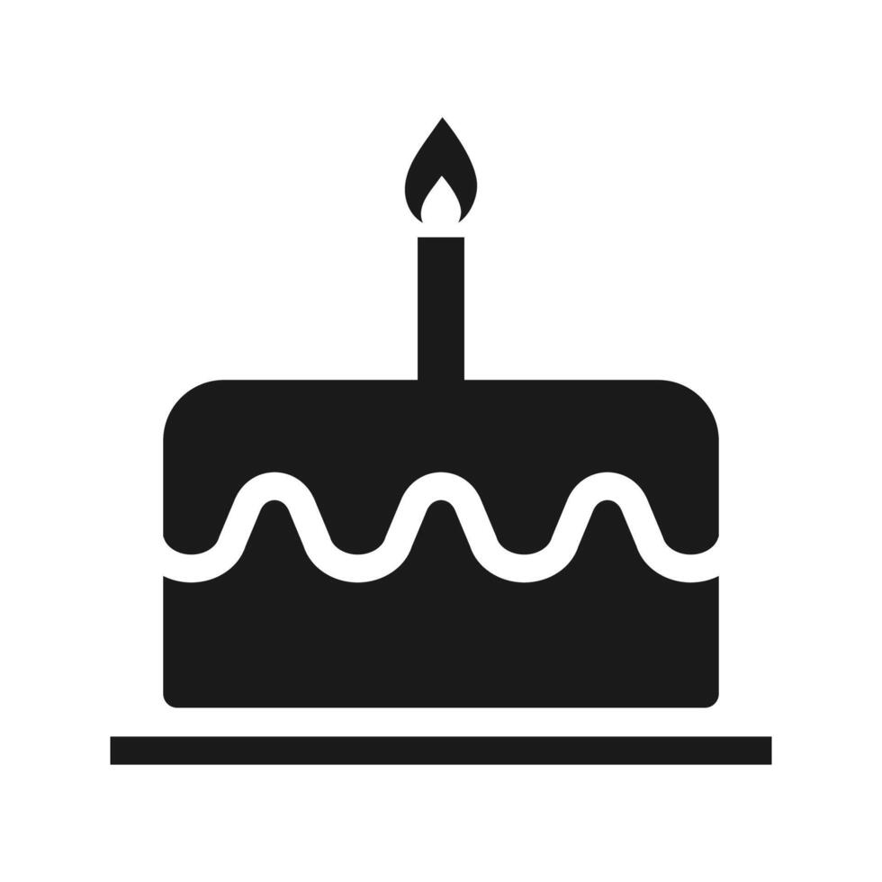 Birthday cake icon vector symbol template logo design color editable